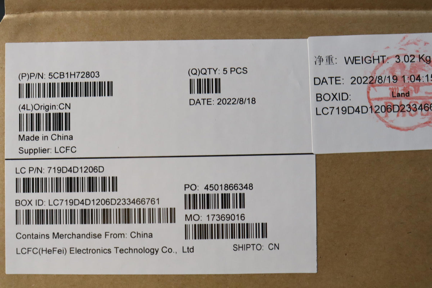 Lenovo Cover Upper Case Assembly Eng - 5CB1H72803