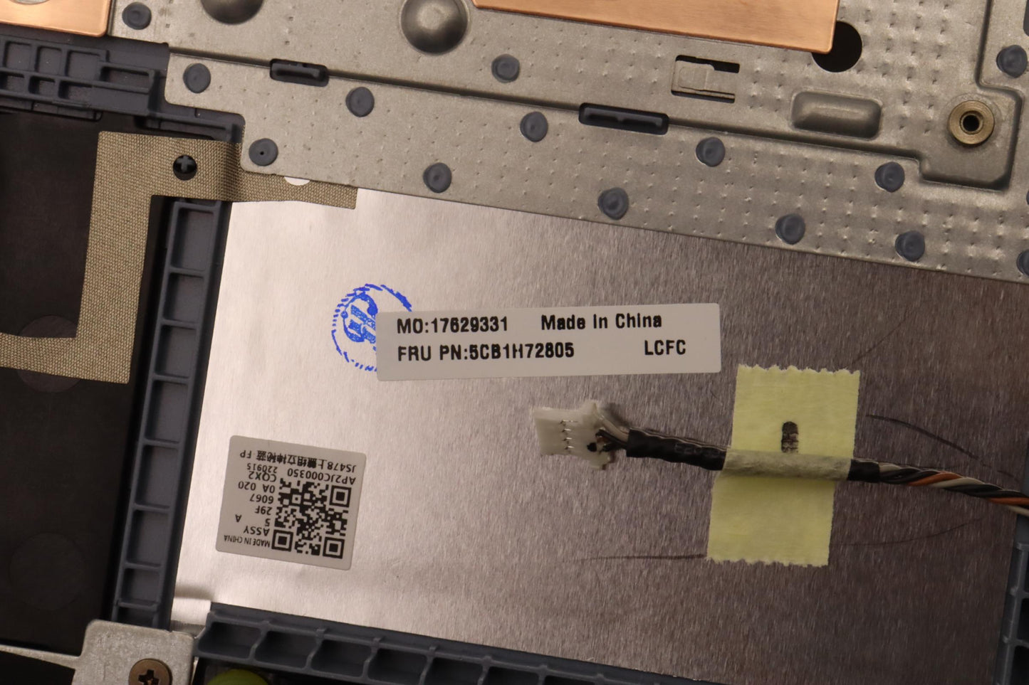 Lenovo Cover Upper Case Assembly Fra - 5CB1H72805