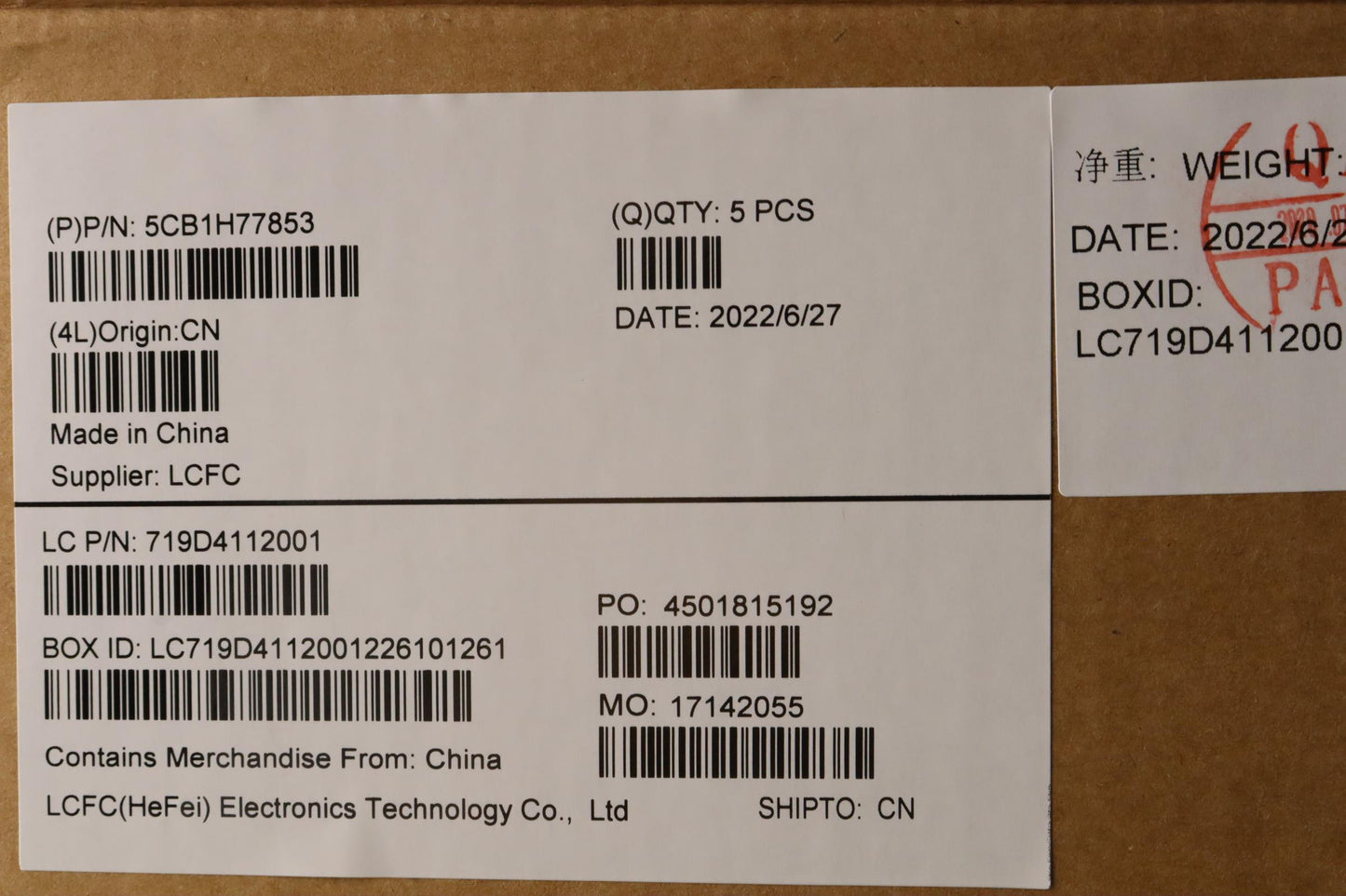 Lenovo Cover Lcd Cover L 82Rk M/B - 5CB1H77853