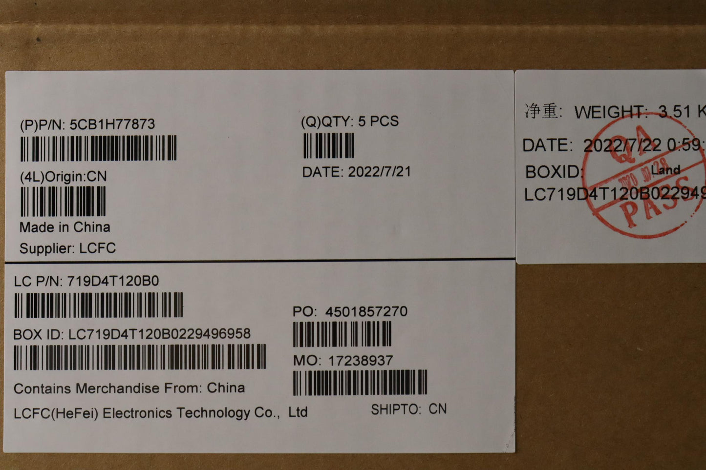 Lenovo Cover Upper Case Assembly La S - 5CB1H77873