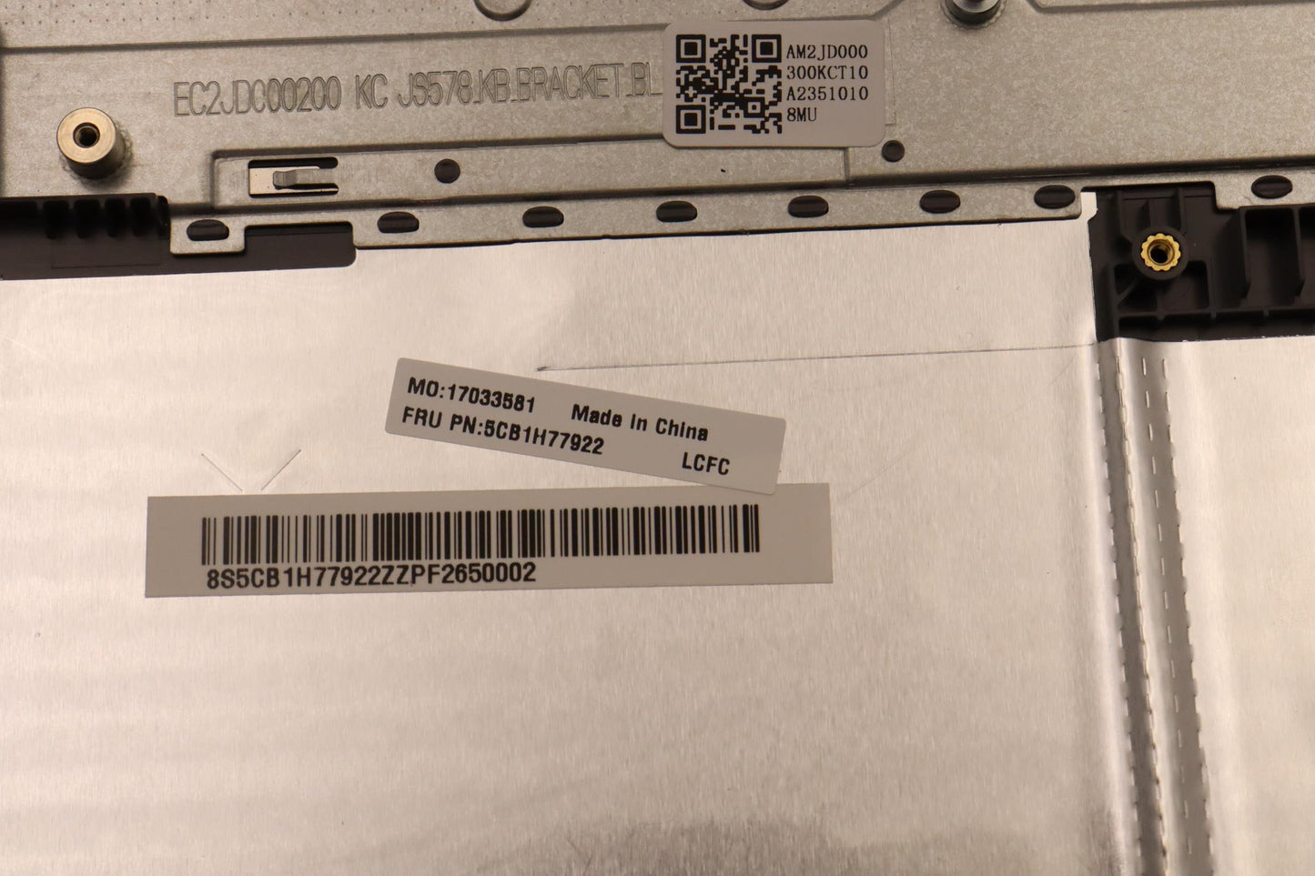 Lenovo Cover Upper Case Assembly Eng - 5CB1H77922