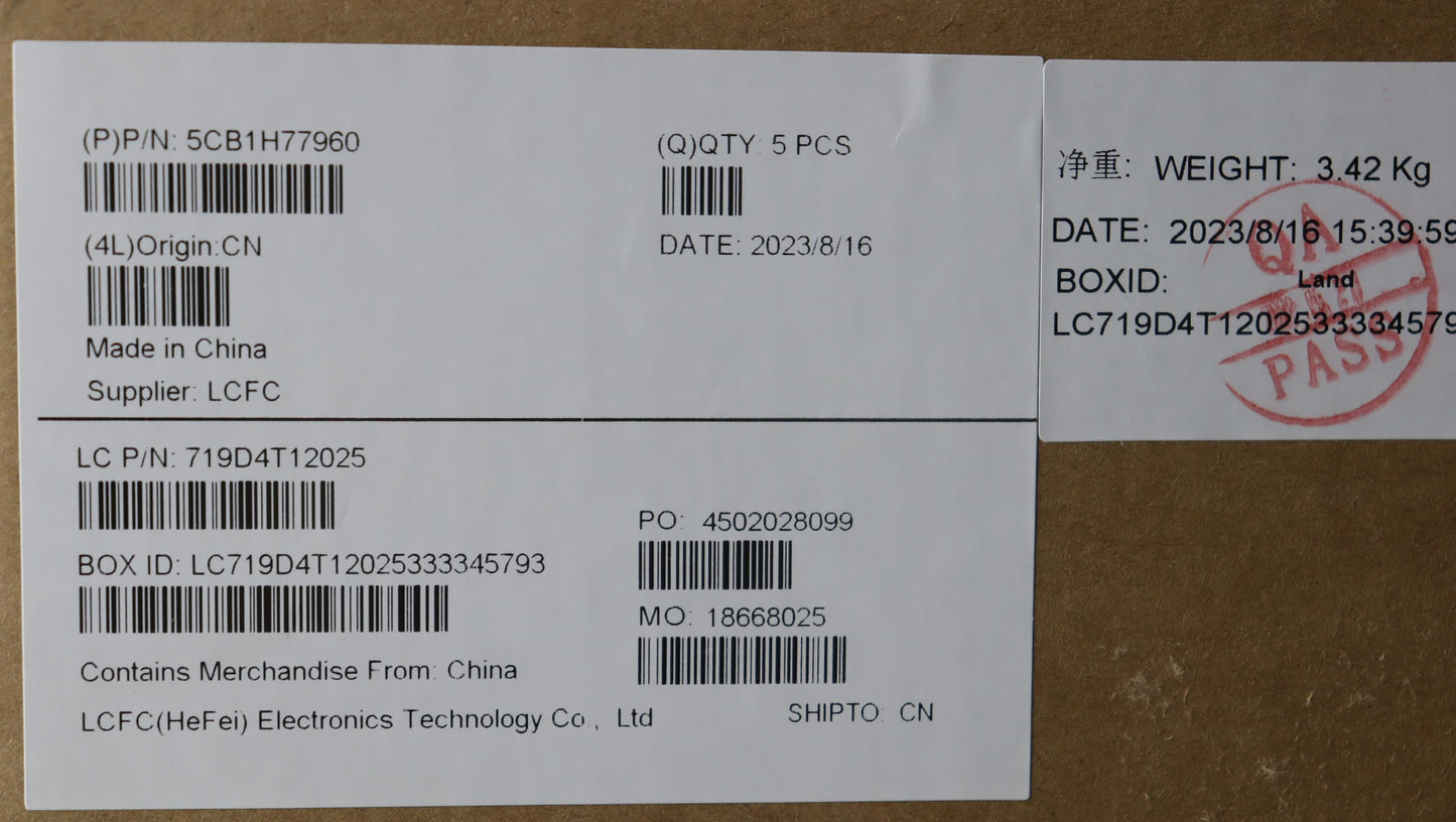 Lenovo Cover Upper Case Assembly Rus - 5CB1H77960