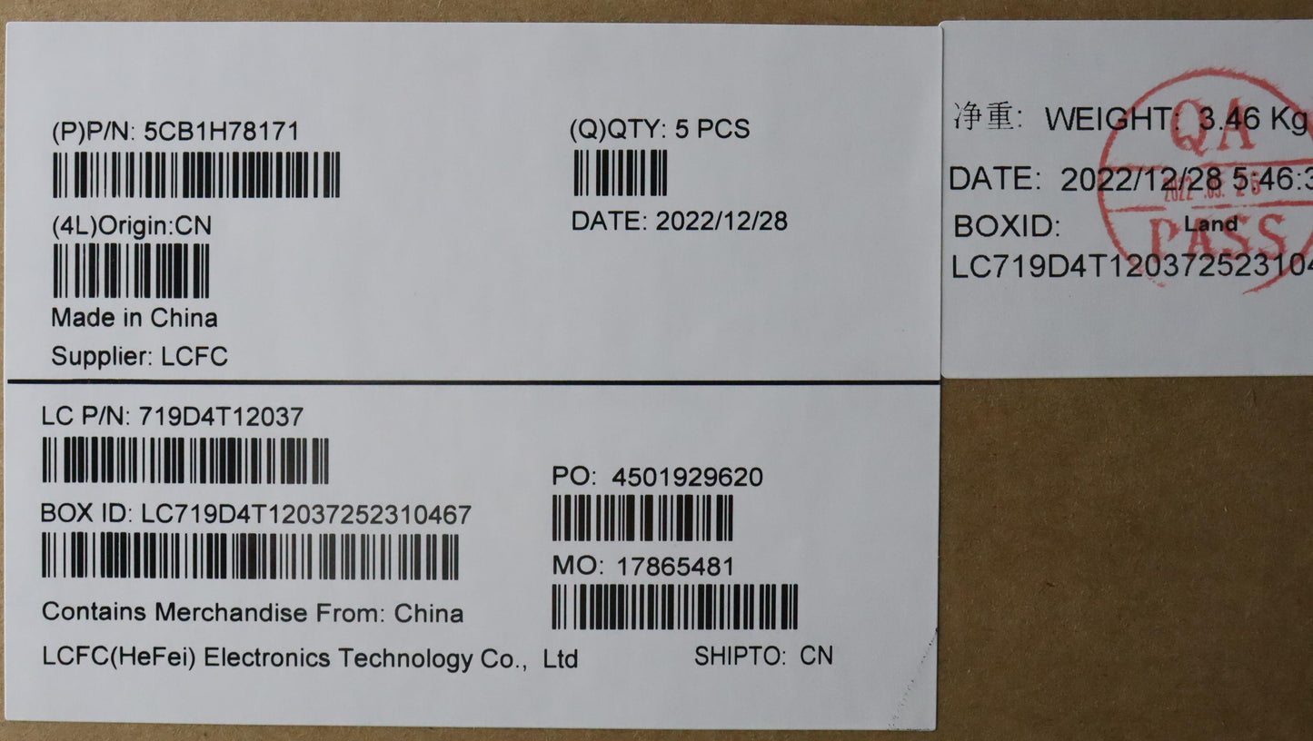 Lenovo Cover Upper Case Assembly Spa - 5CB1H78171