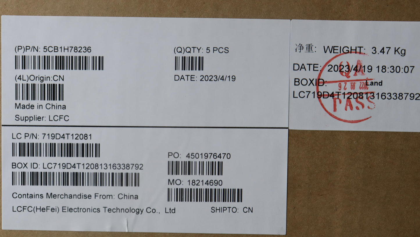 Lenovo Cover Upper Case Assembly Thai - 5CB1H78236