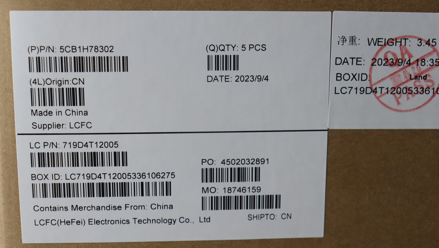 Lenovo Cover Upper Case Assembly Fra/ - 5CB1H78302