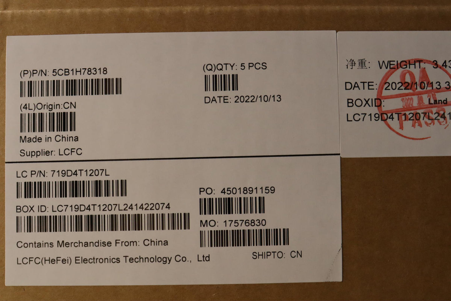 Lenovo Cover Upper Case Assembly Euro - 5CB1H78318