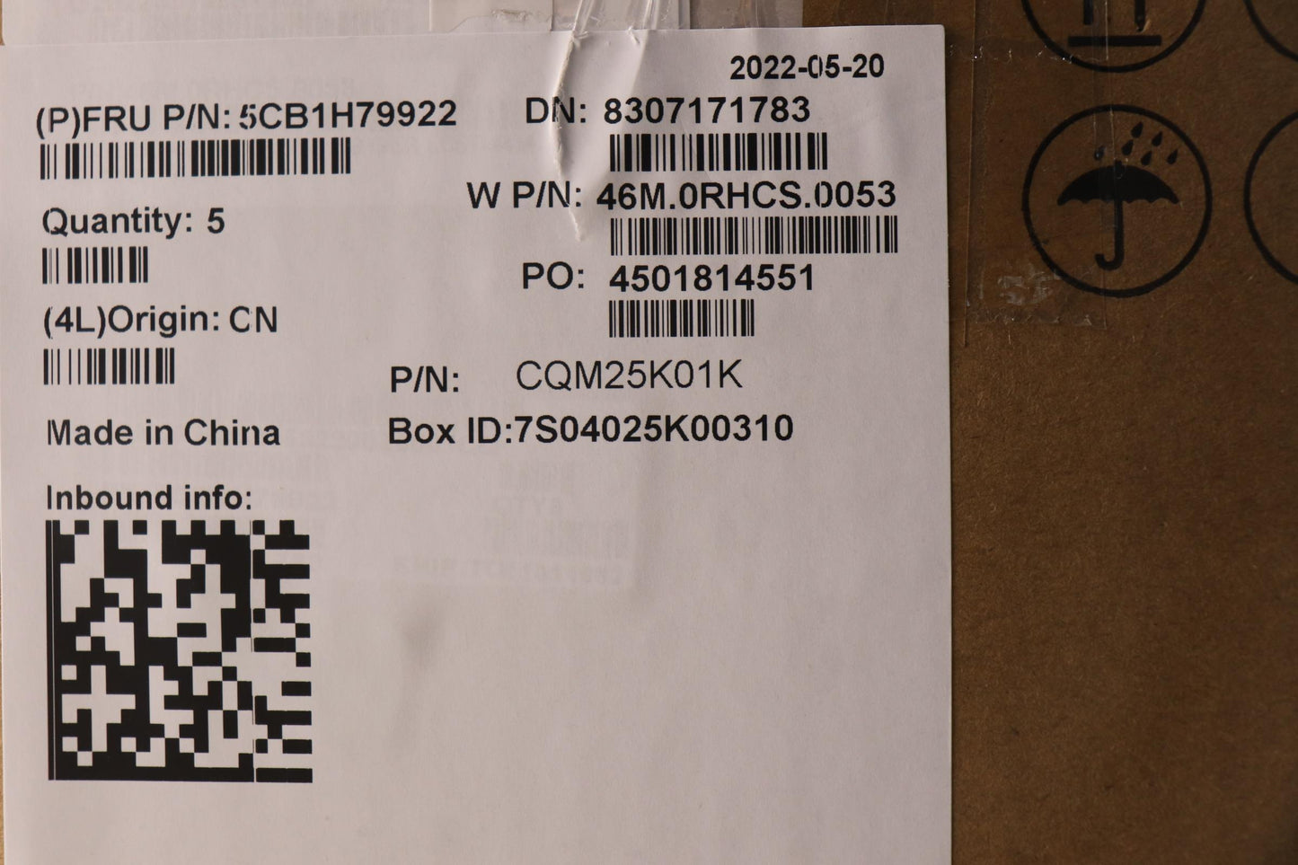 Lenovo Cover Upper Case Asmger W 82R7 - 5CB1H79922