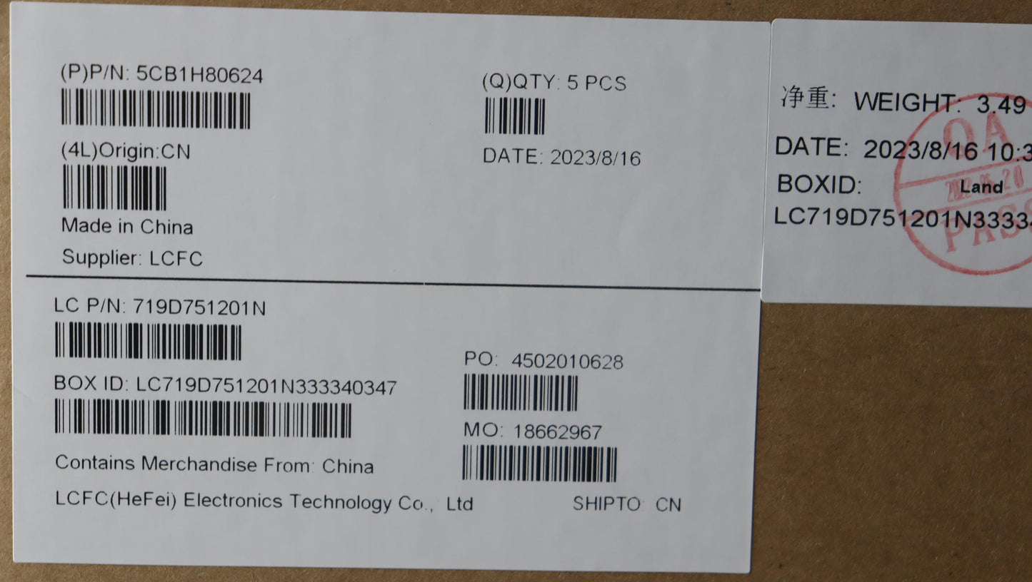 Lenovo Cover Upper Case Assembly Uke - 5CB1H80624