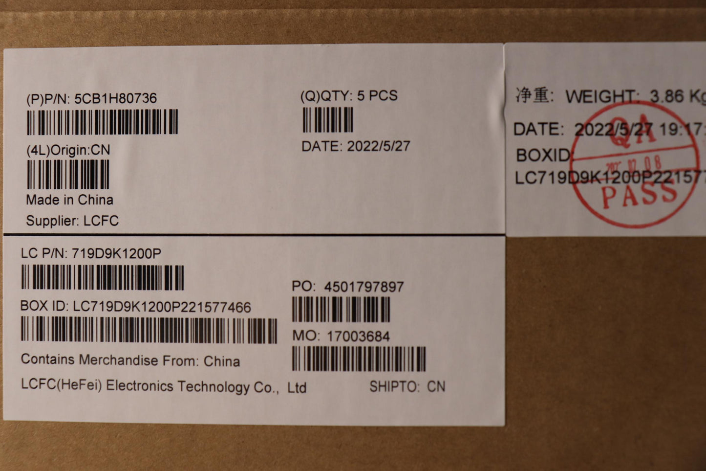 Lenovo Cover Upper Case Assembly Kor - 5CB1H80736