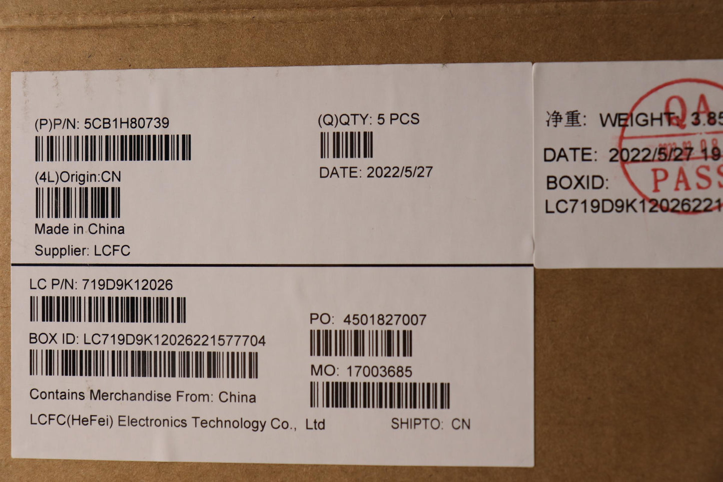 Lenovo Cover Upper Case Assembly Fra - 5CB1H80739