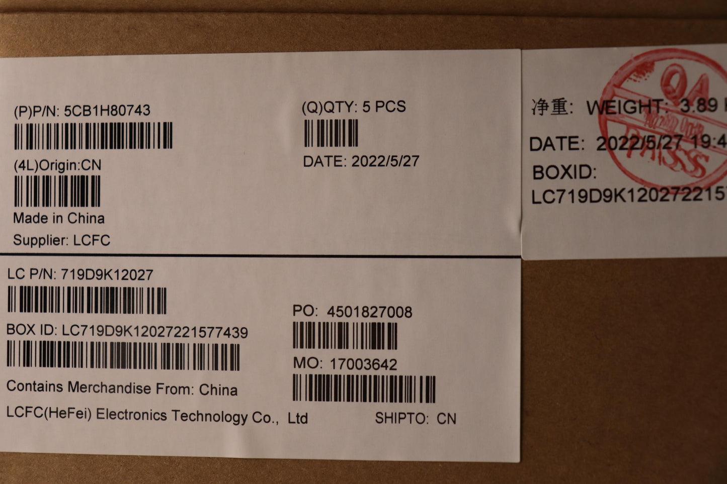 Lenovo Cover Upper Case Assembly Gre - 5CB1H80743