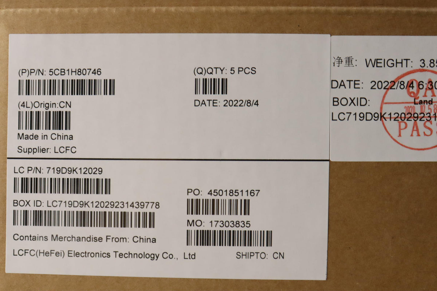 Lenovo Cover Upper Case Assembly Nord - 5CB1H80746