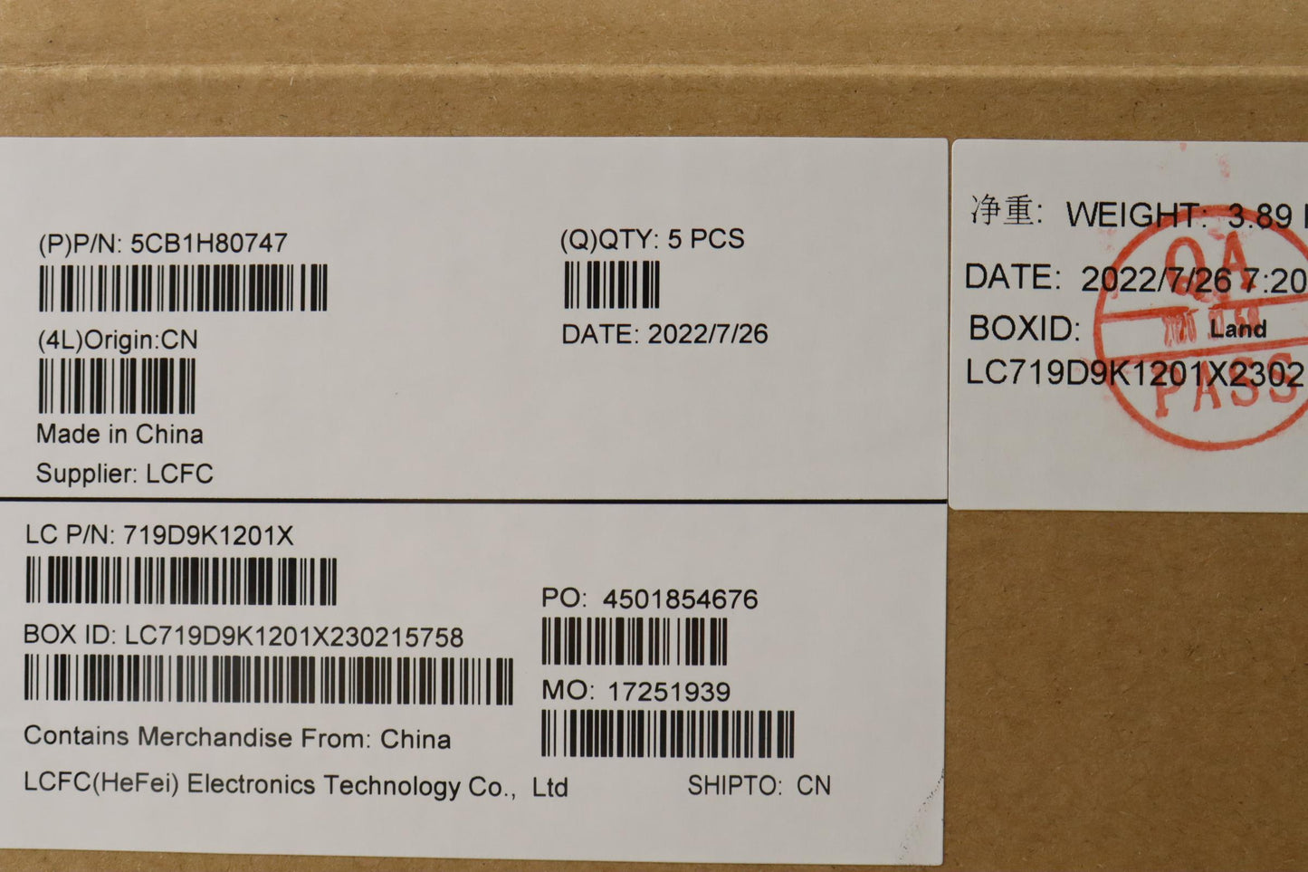 Lenovo Cover Upper Case Assembly Bel - 5CB1H80747