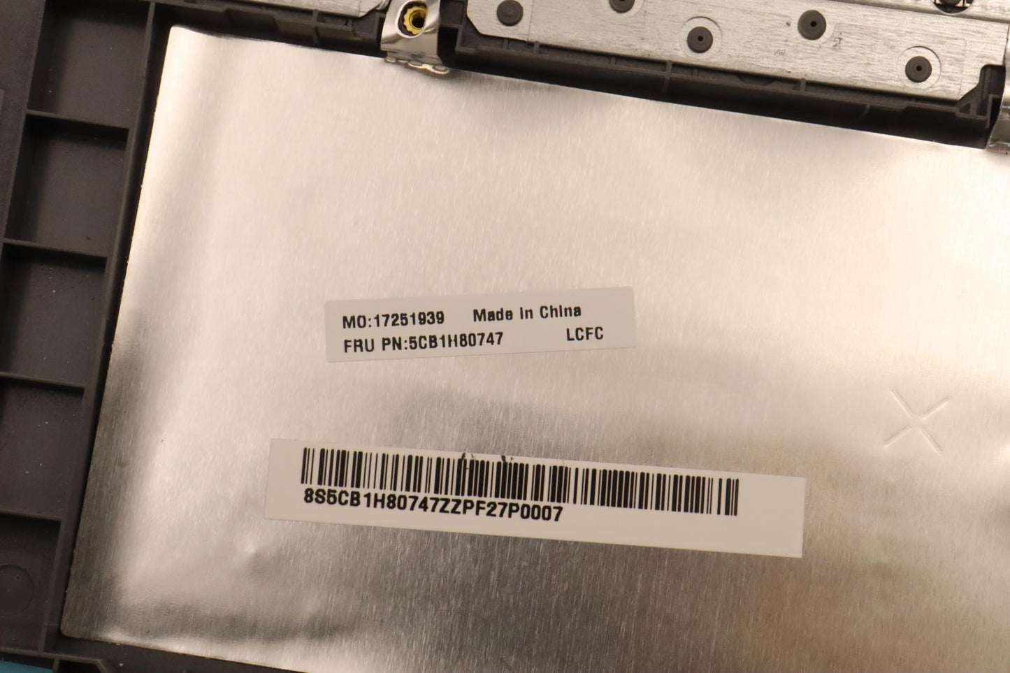 Lenovo Cover Upper Case Assembly Bel - 5CB1H80747