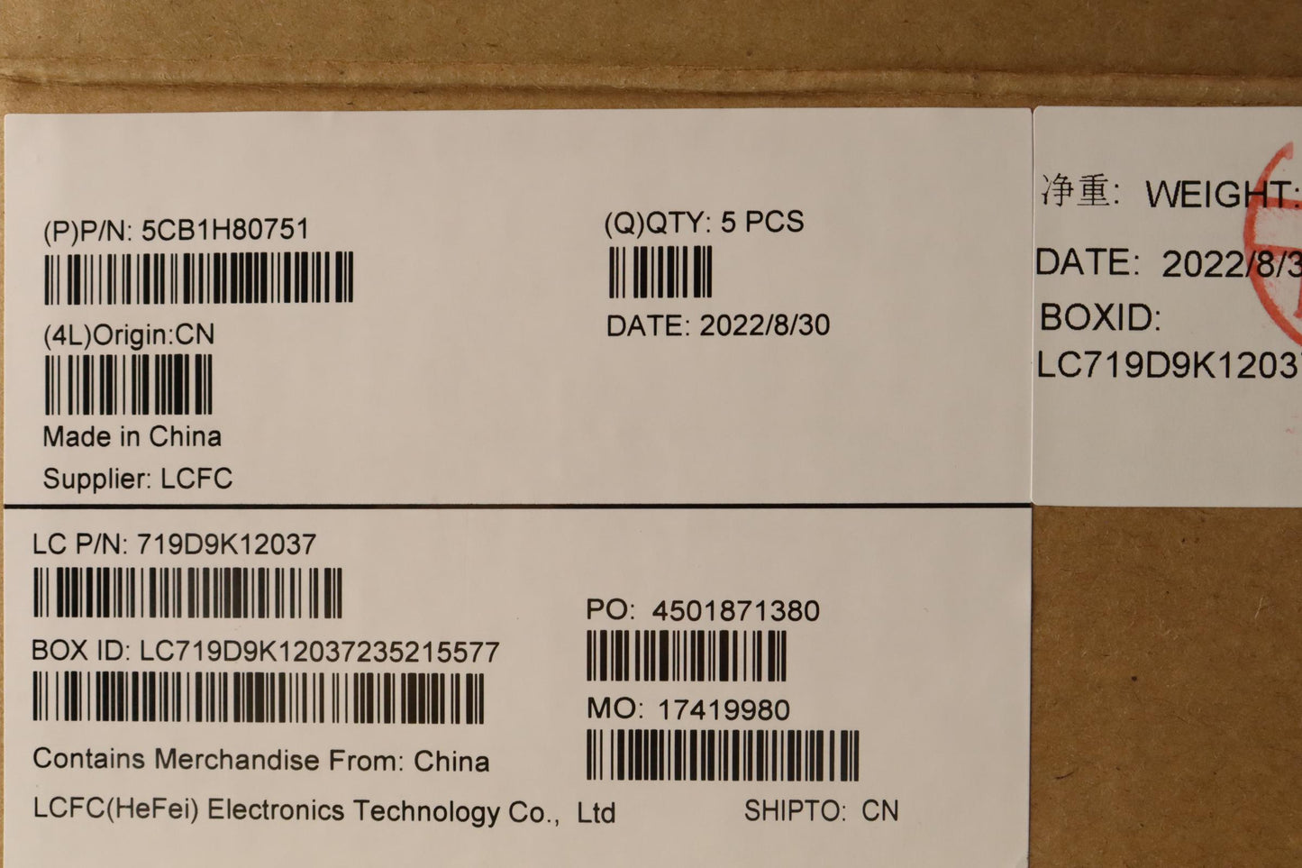Lenovo Cover Upper Case Assembly Euro - 5CB1H80751