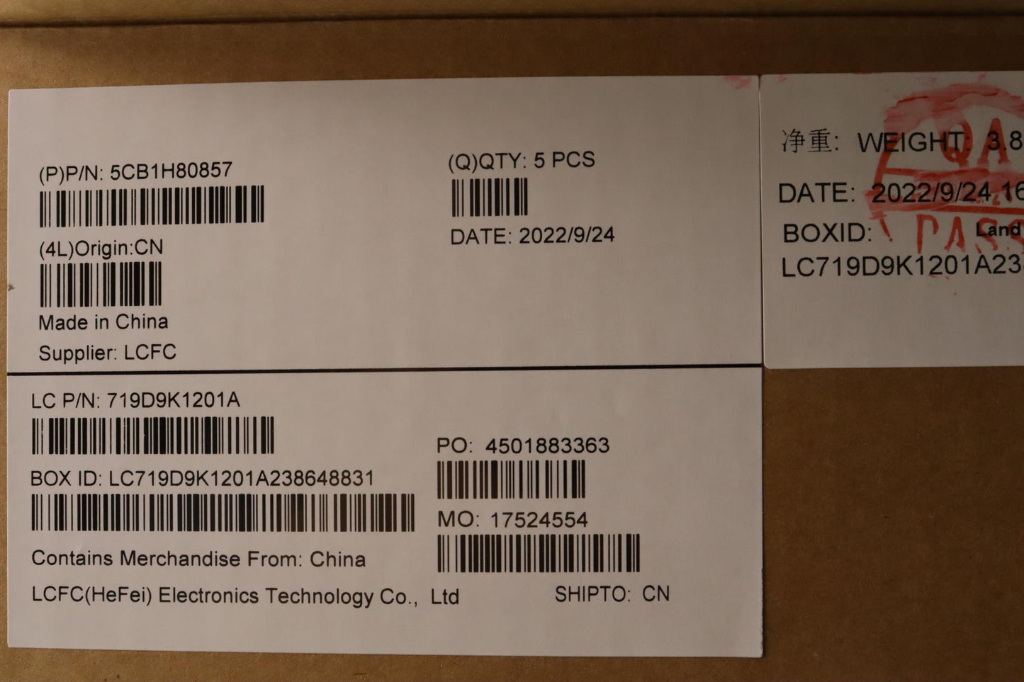 Lenovo Cover Upper Case Assembly Por - 5CB1H80857