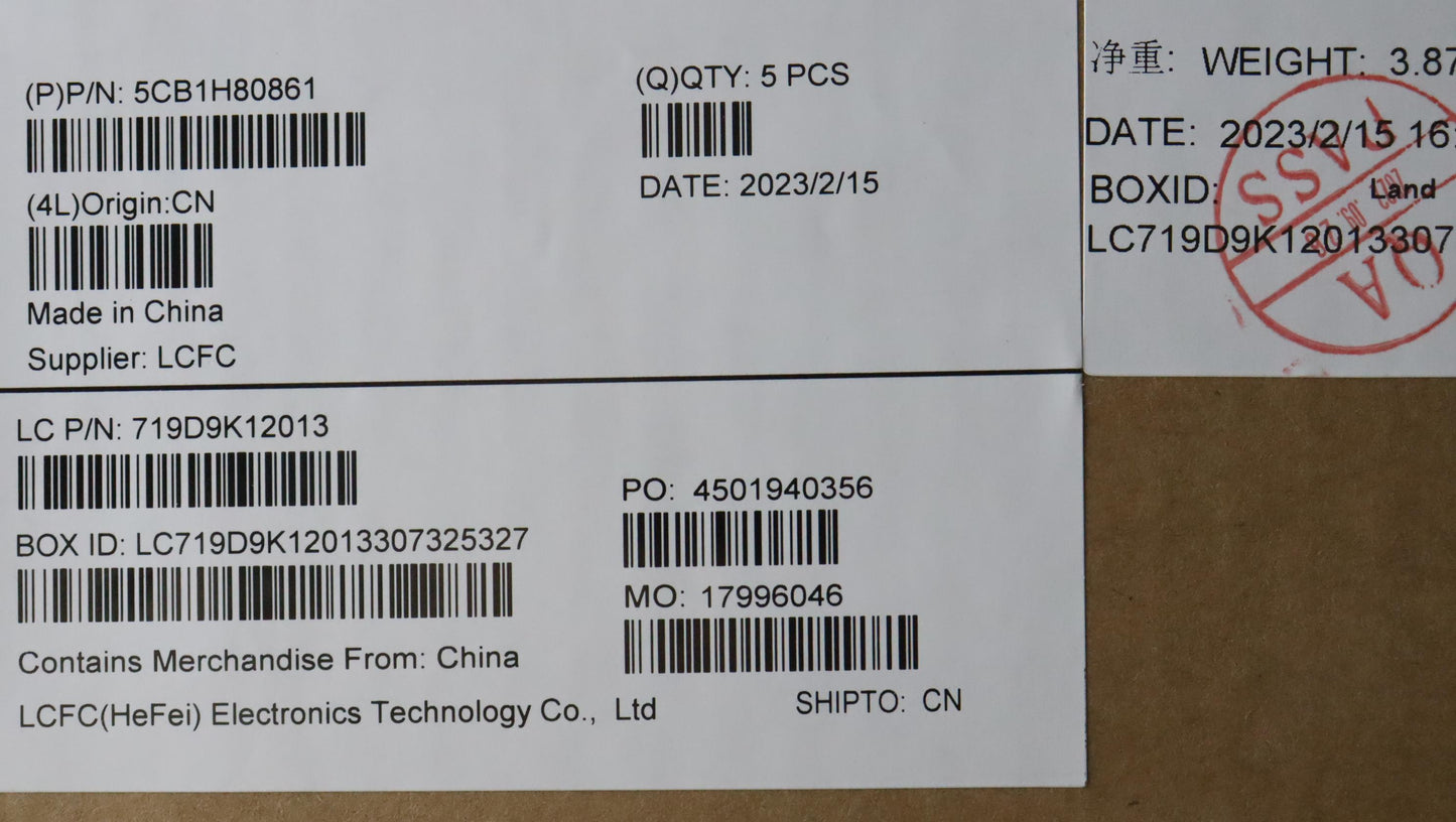 Lenovo Cover Upper Case Assembly Tc L - 5CB1H80861