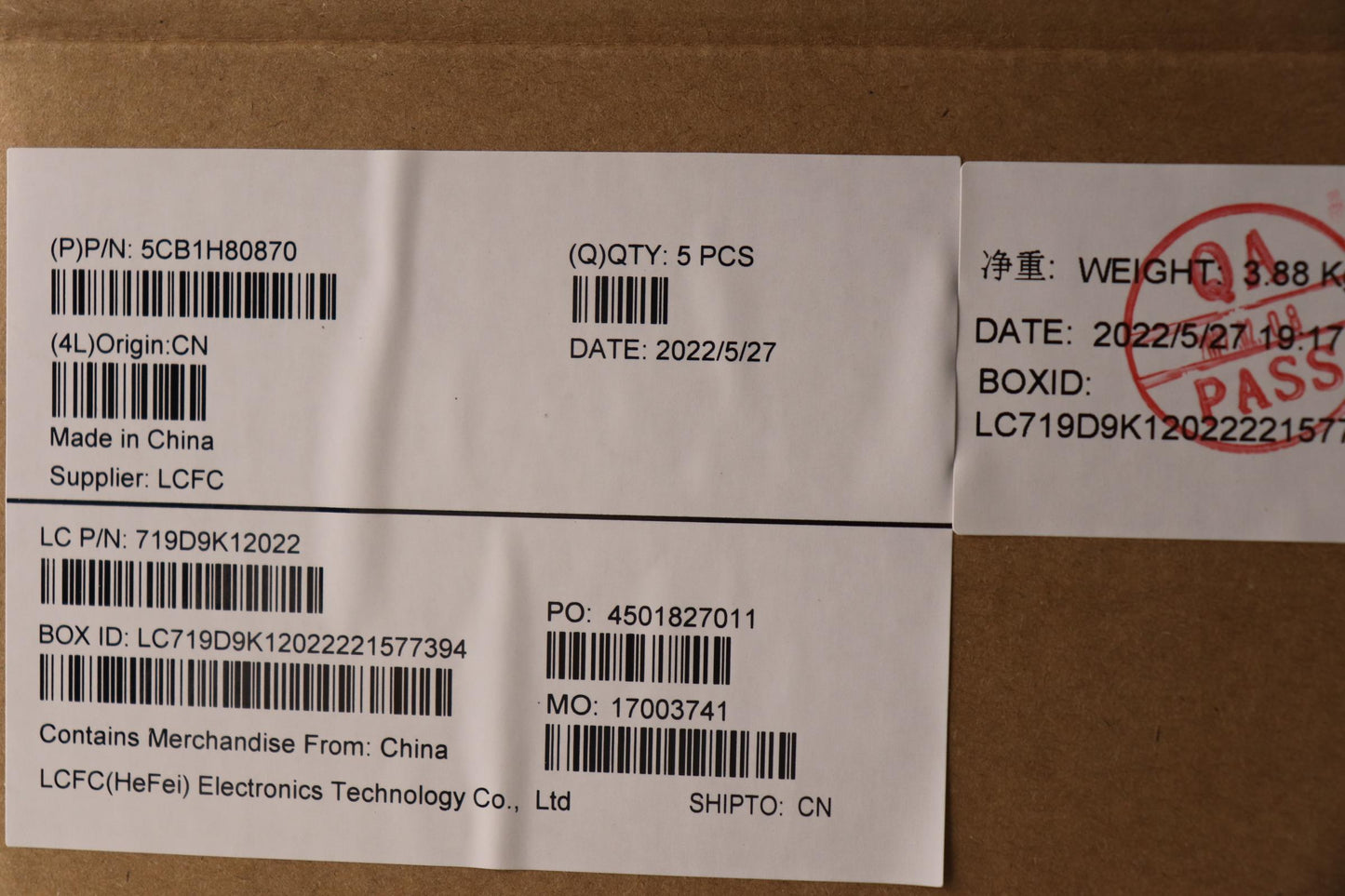 Lenovo Cover Upper Case Assembly Nord - 5CB1H80870
