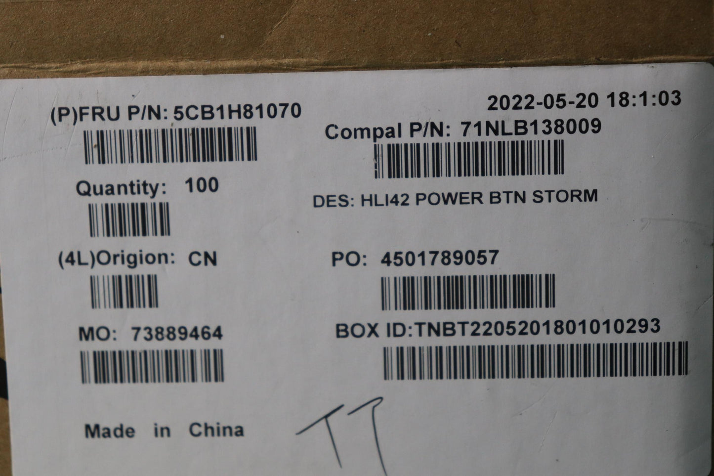 Lenovo Cover Switch Cover C 82Sh Stor - 5CB1H81070