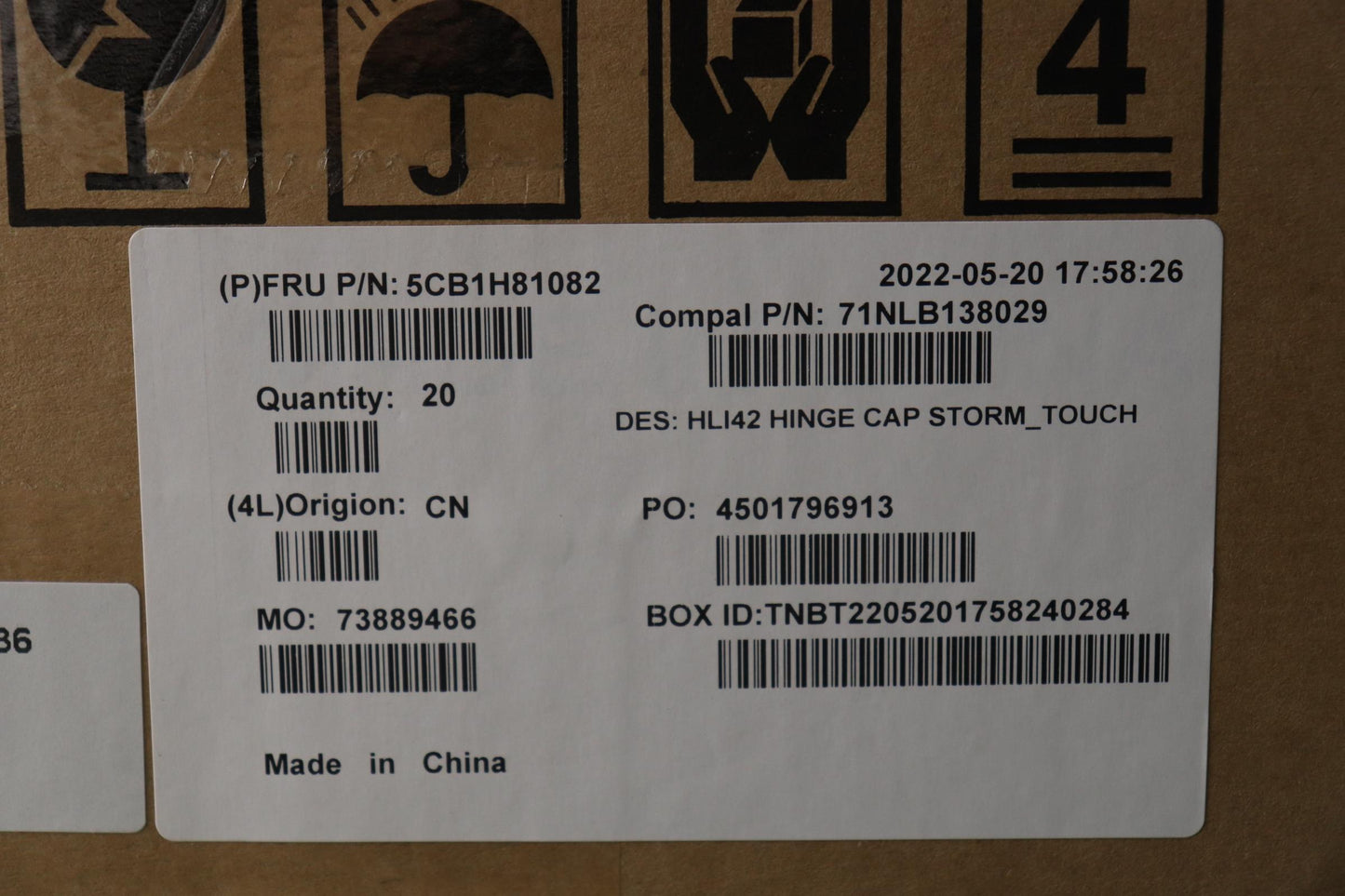 Lenovo Cover Hinge Cover C 82Sh Storm - 5CB1H81082