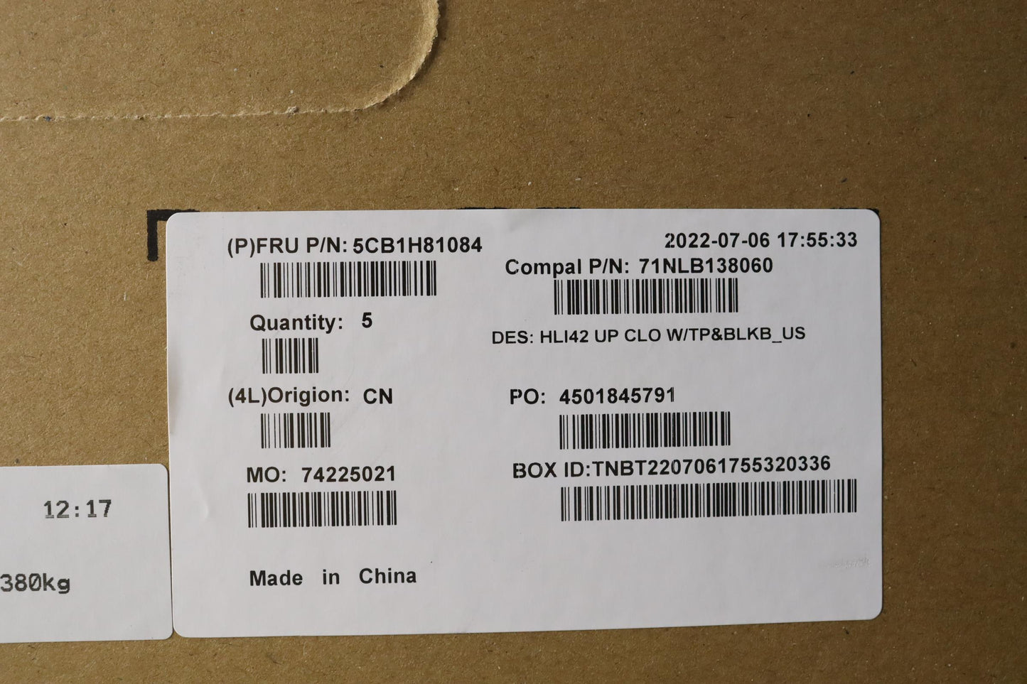 Lenovo Cover Uppercaseasmeng C82Sh Cl - 5CB1H81084
