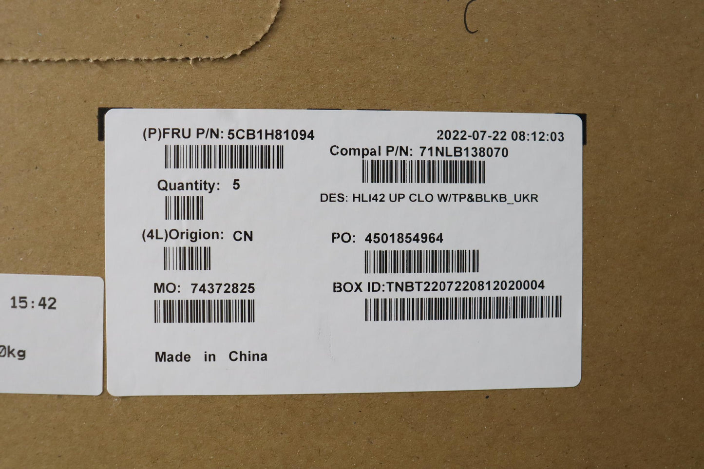 Lenovo Cover Uppercaseasmukr C82Sh Cl - 5CB1H81094