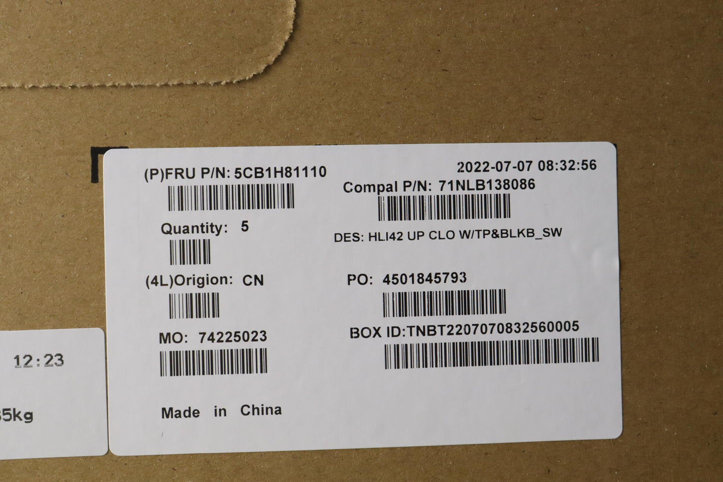 Lenovo Cover Uppercaseasmsws C82Sh Cl - 5CB1H81110