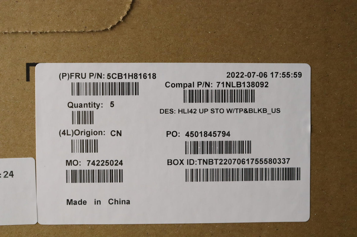 Lenovo Cover Uppercaseasmeng C82Sh St - 5CB1H81618