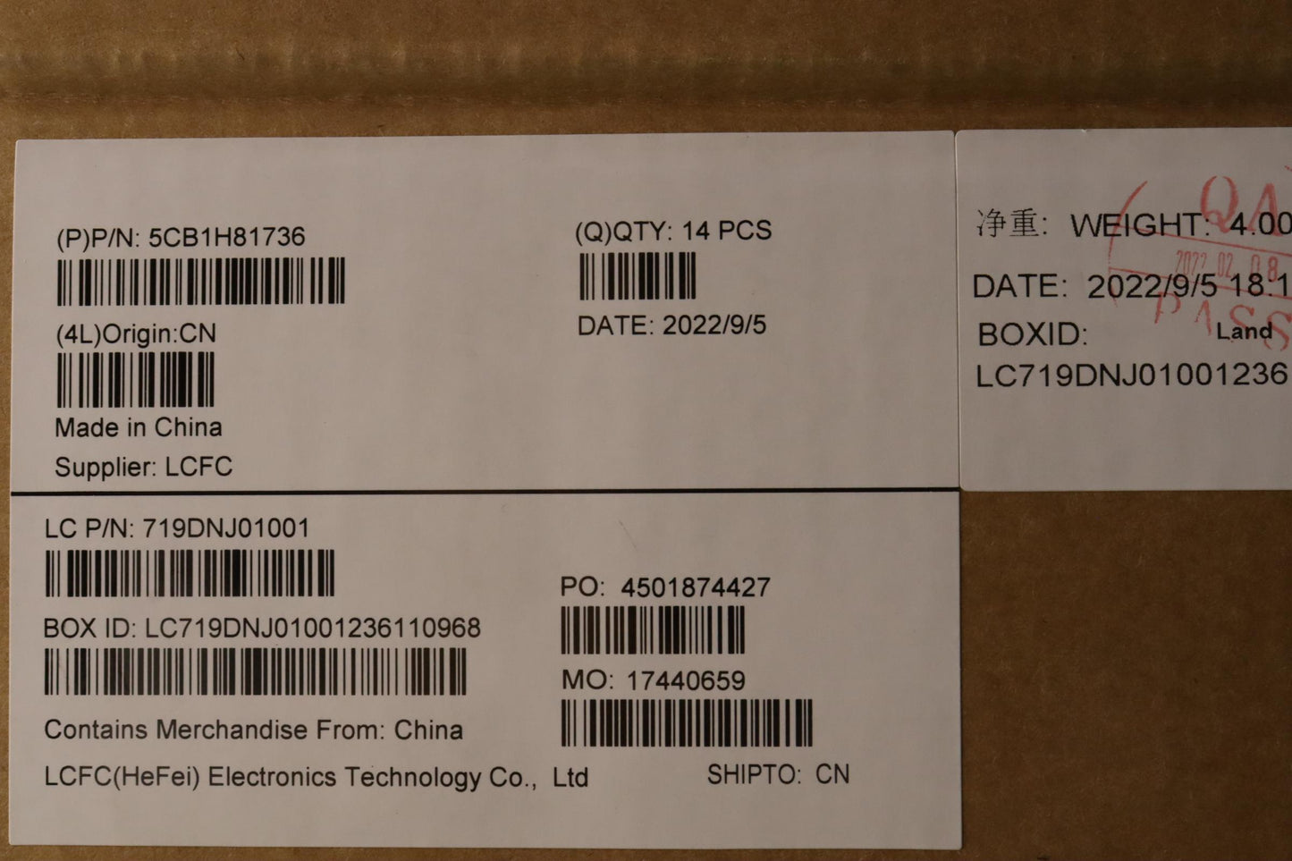Lenovo Cover Fru Dcoveralwlanblkassy - 5CB1H81736