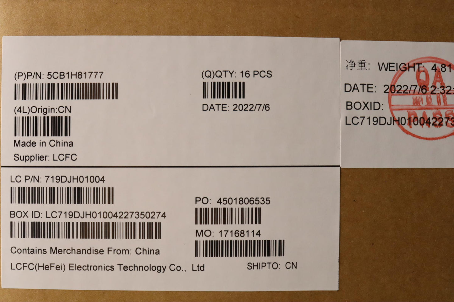 Lenovo Cover Fru Cover D Cover Uma Ww - 5CB1H81777
