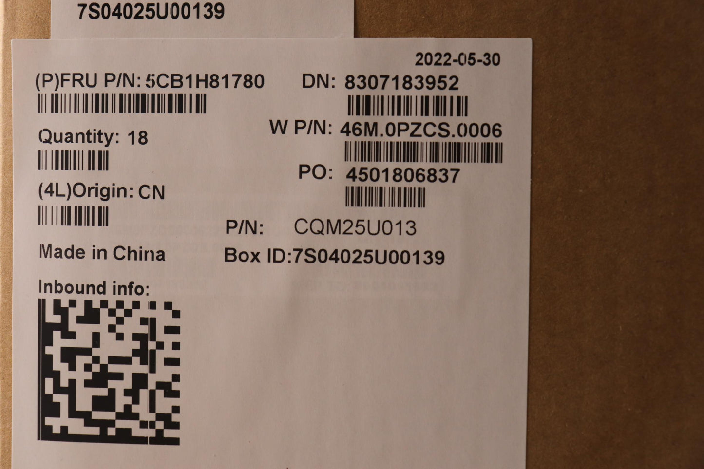 Lenovo Cover Fru A Cover,Asm,Plastic, - 5CB1H81780