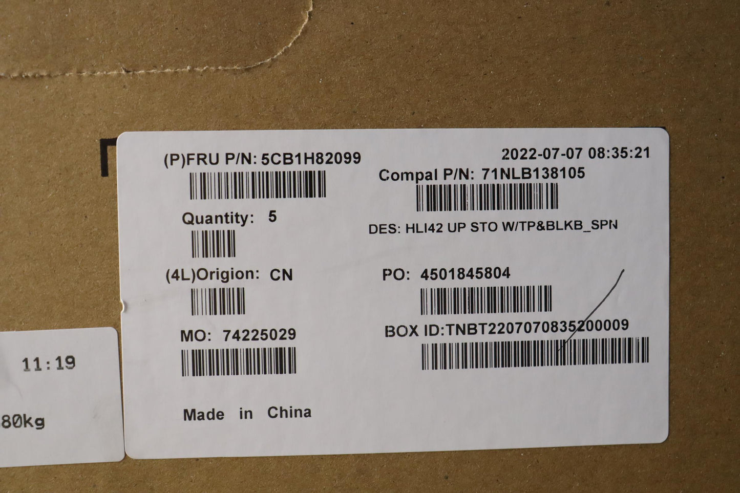 Lenovo Cover Uppercaseasmspa C82Sh St - 5CB1H82099