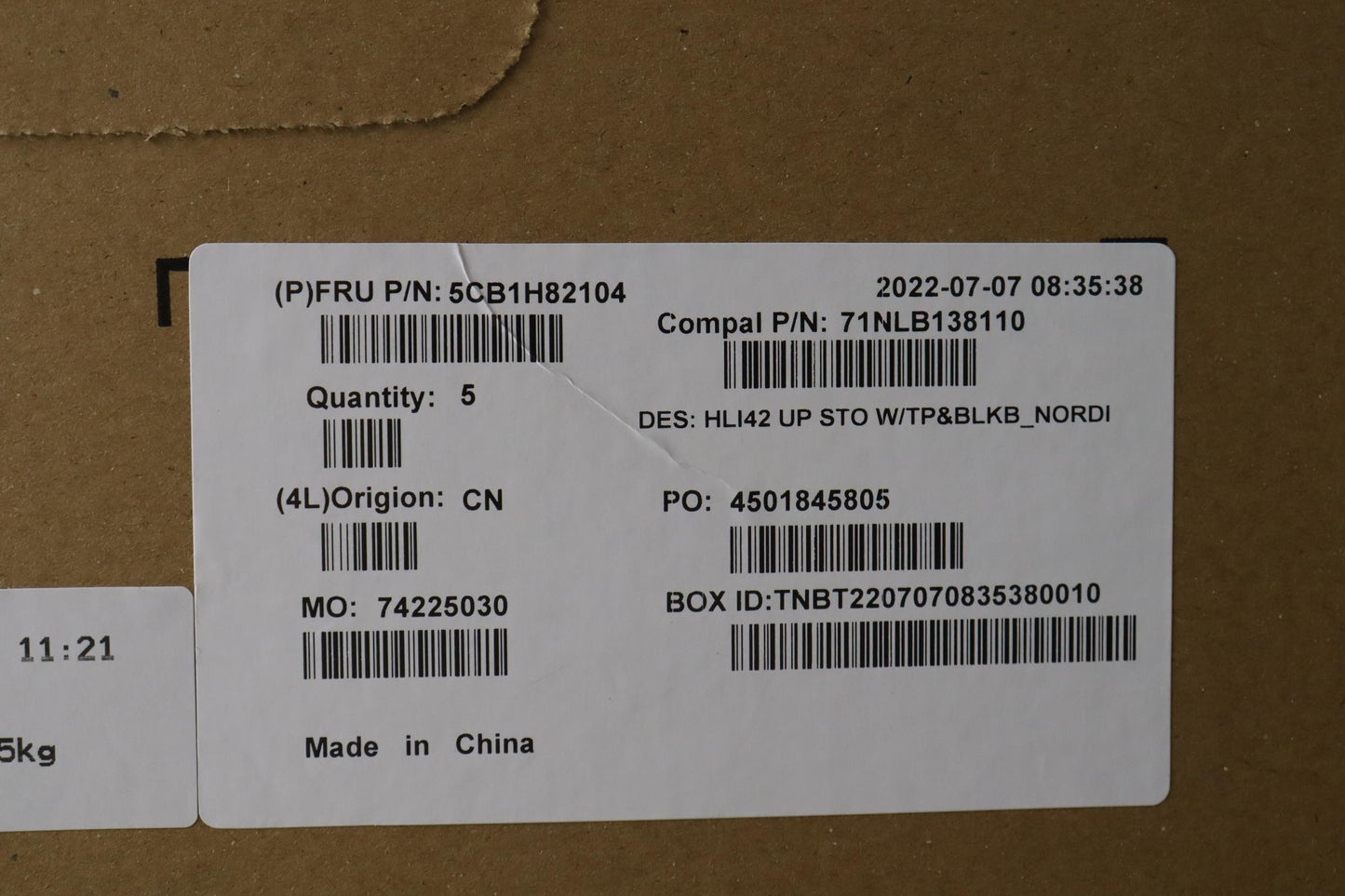 Lenovo Cover Uppercaseasmnordic C82Sh - 5CB1H82104