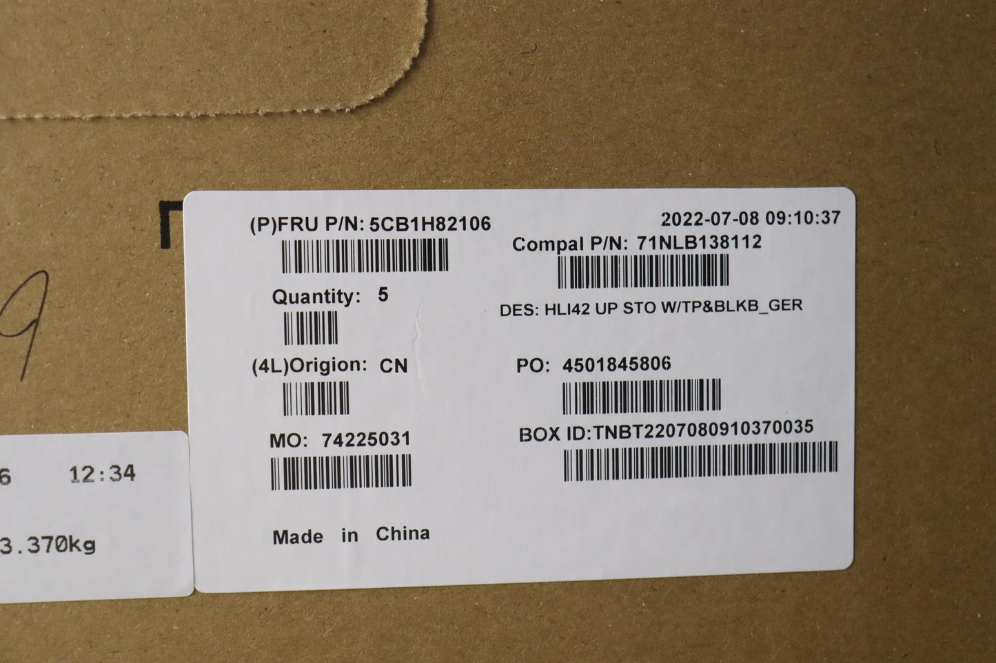 Lenovo Cover Uppercaseasmger C82Sh St - 5CB1H82106