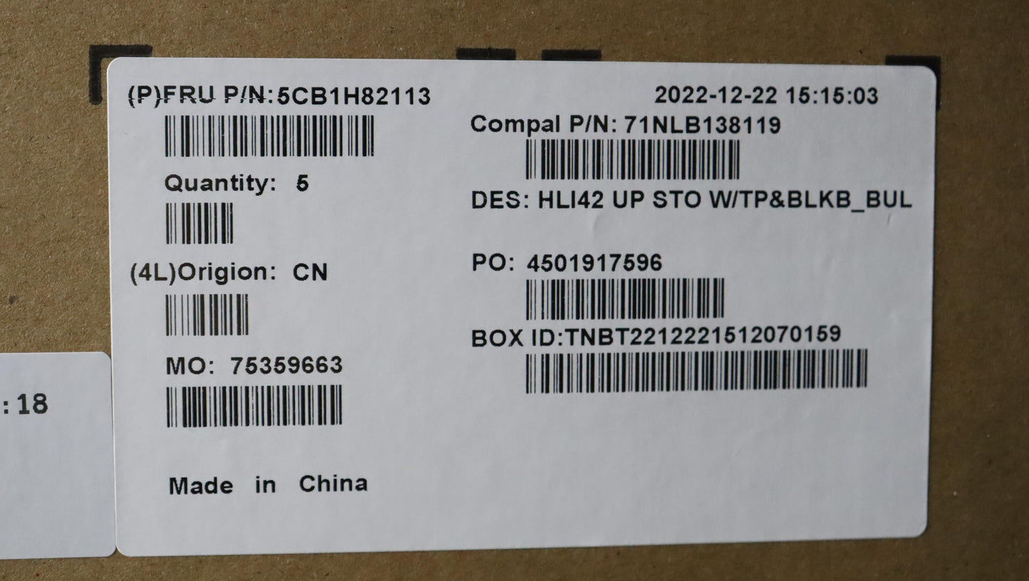 Lenovo Cover Uppercaseasmbul C82Sh St - 5CB1H82113