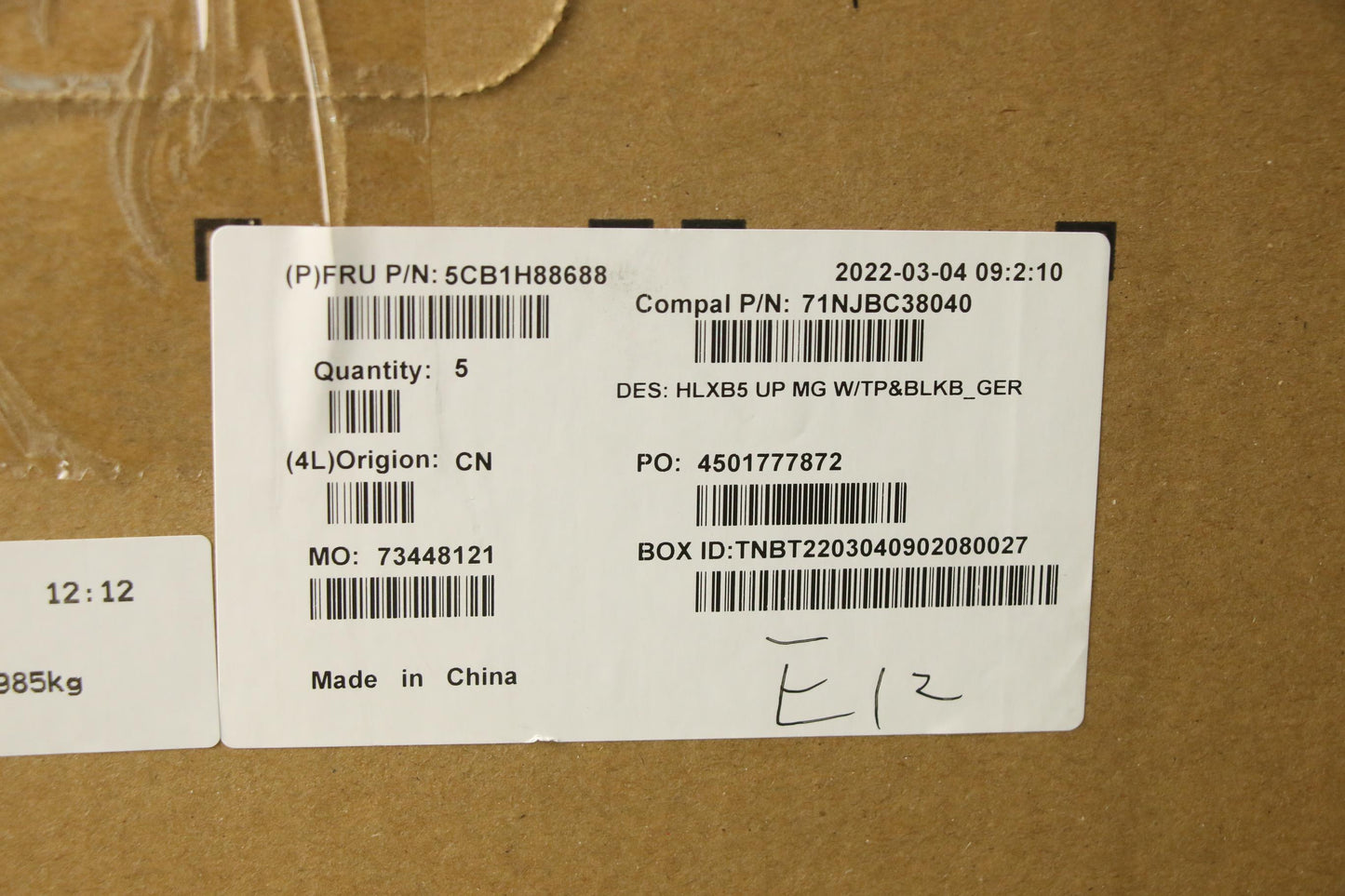 Lenovo Cover Upper Case Assembly Ger - 5CB1H88688