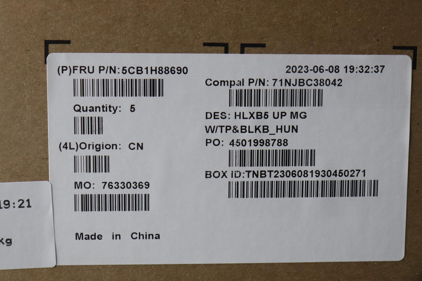 Lenovo Cover Upper Case Assembly Hun - 5CB1H88690