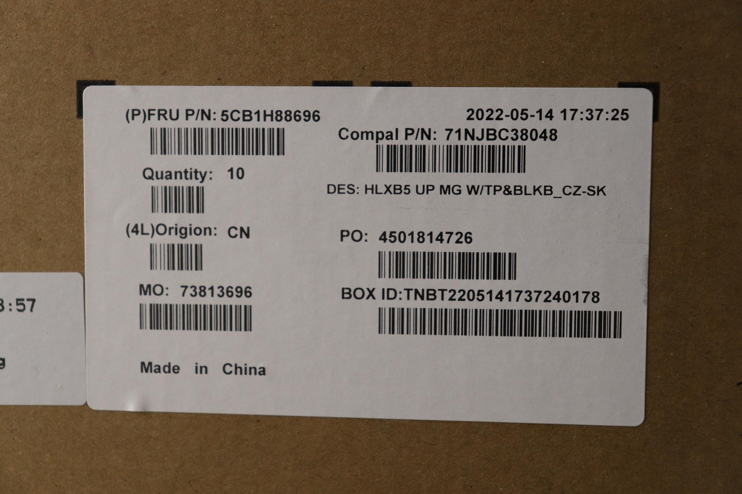 Lenovo Cover Upper Case Assembly Cze/ - 5CB1H88696