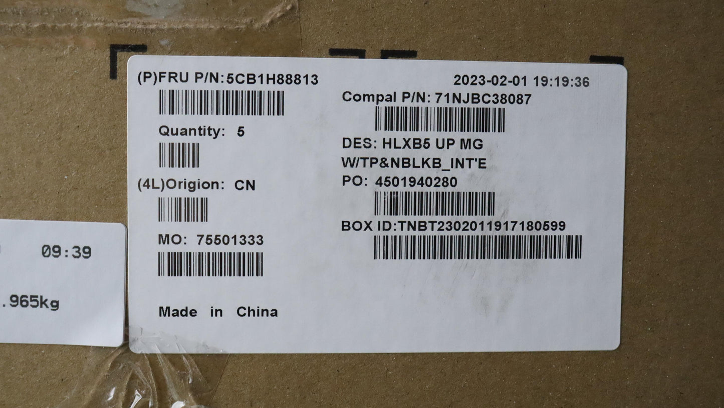 Lenovo Cover Uppercase Assembly Euro - 5CB1H88813