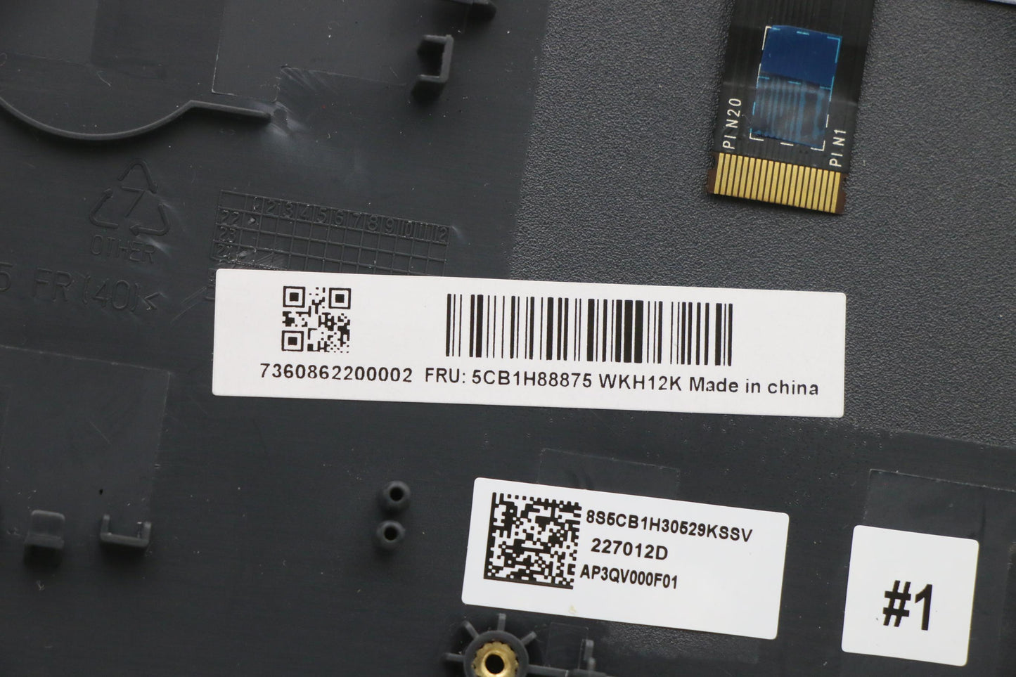 Lenovo Cover Uppercase Assembly Eng C - 5CB1H88875