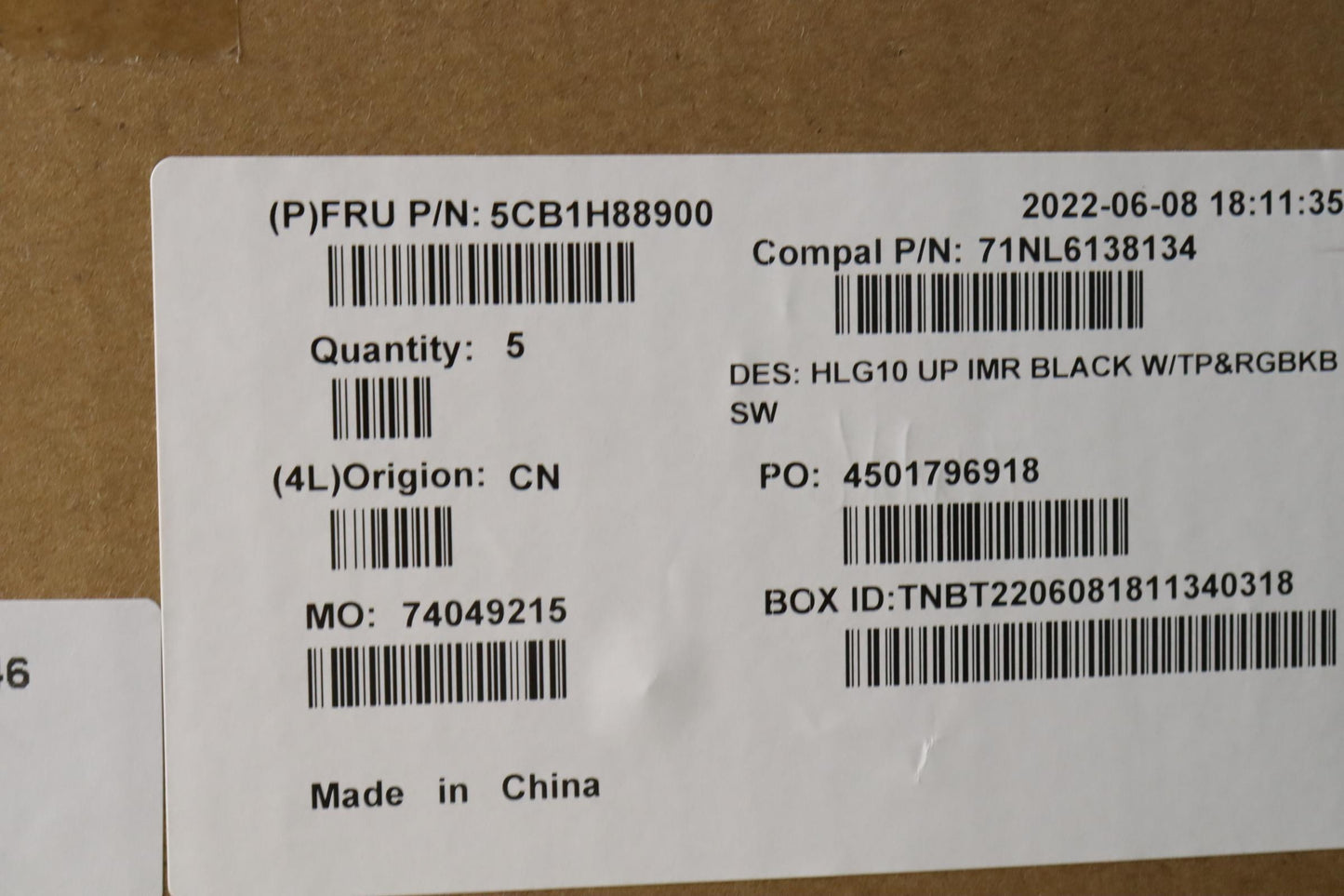 Lenovo Cover Uppercase Assembly Sws C - 5CB1H88900