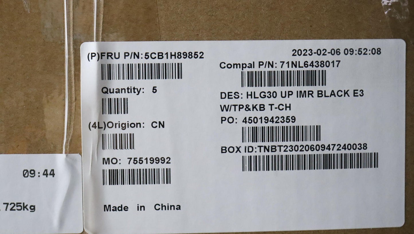 Lenovo Cover Uppercaseasmtc C82S9 E3 - 5CB1H89852
