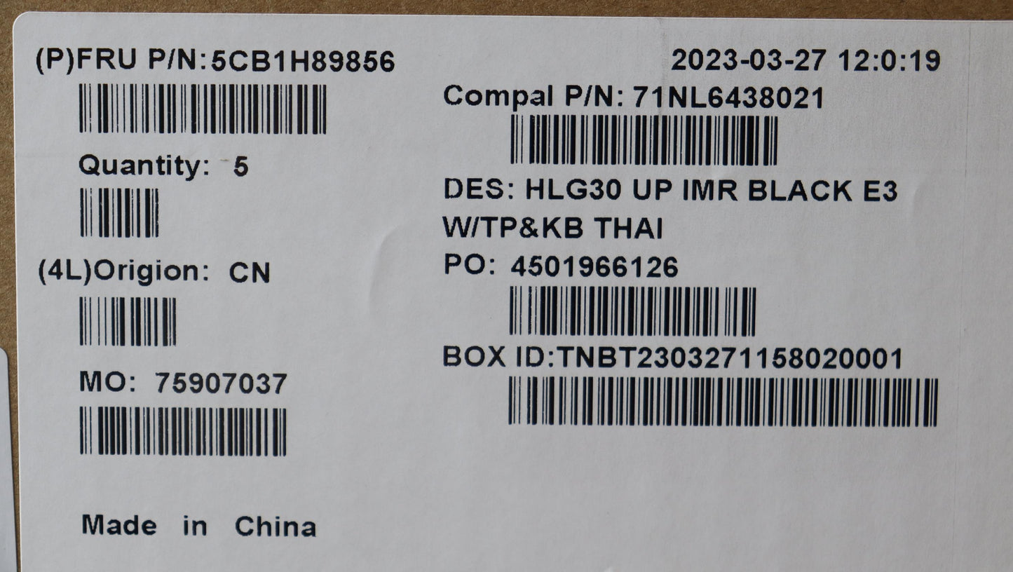 Lenovo Cover Uppercaseasmthai C82S9 E - 5CB1H89856