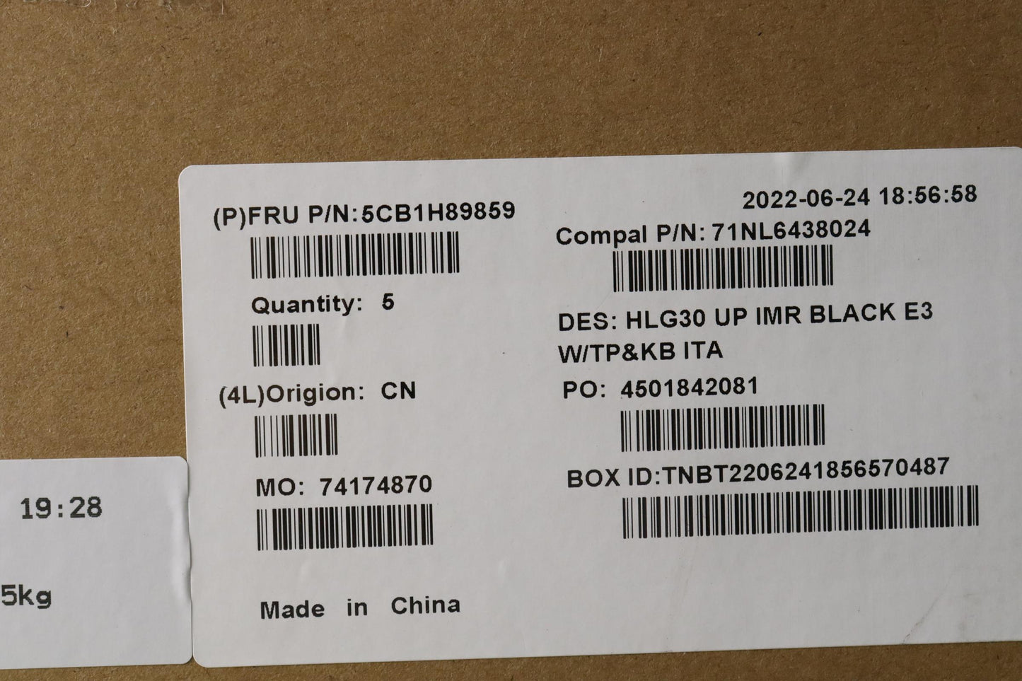 Lenovo Cover Uppercaseasmita C82S9 E3 - 5CB1H89859