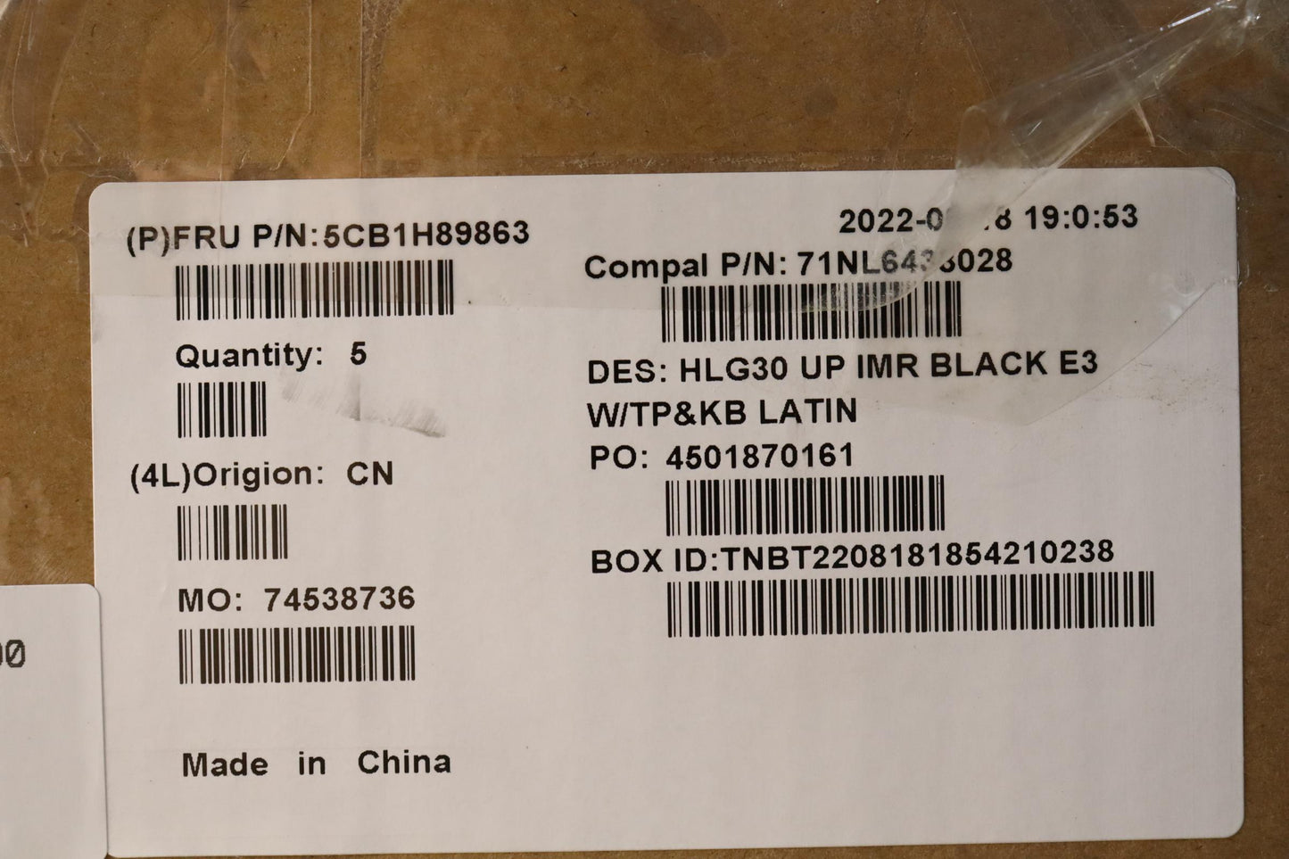 Lenovo Cover Uppercaseasmla Spa C82S9 - 5CB1H89863
