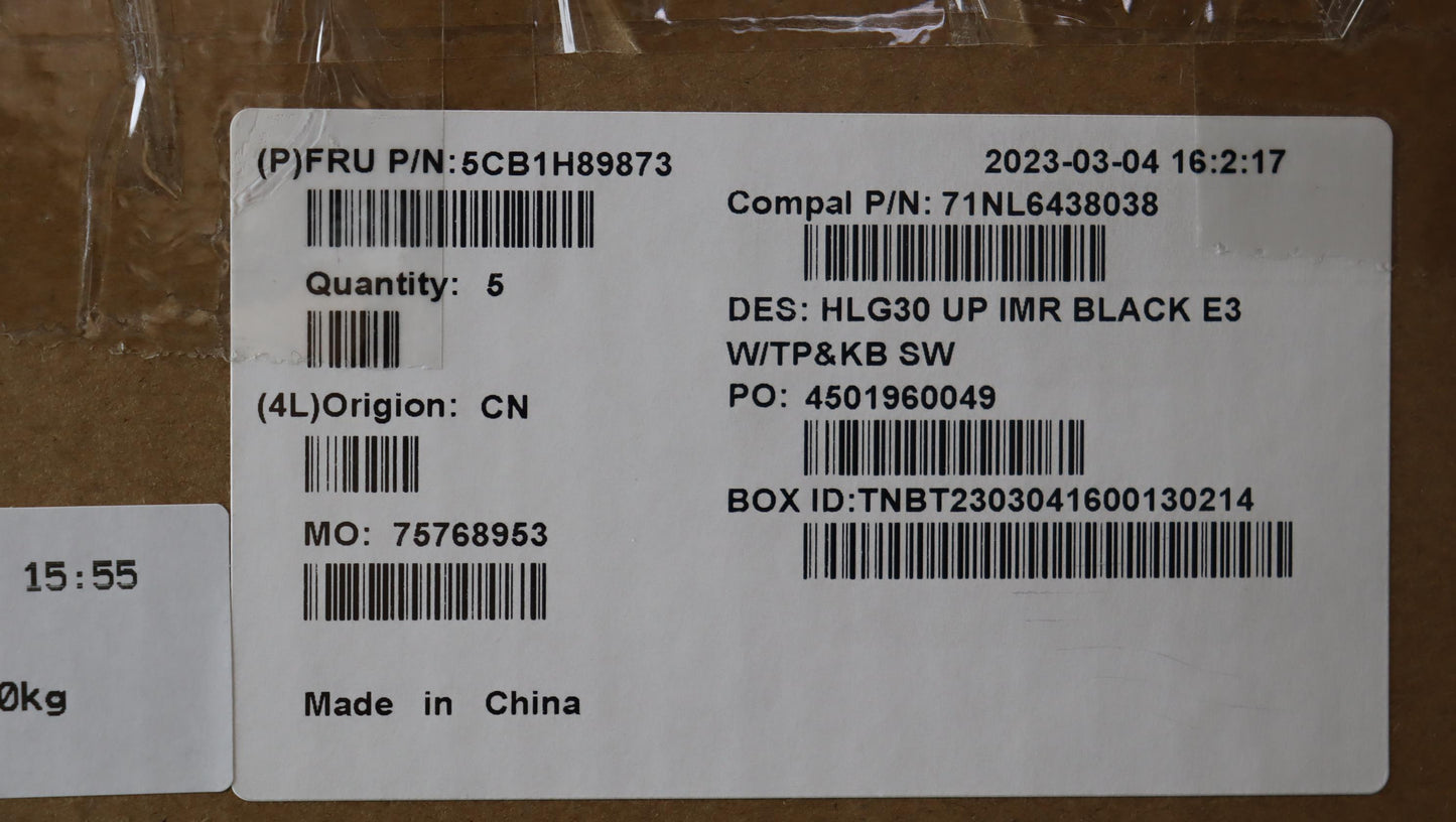Lenovo Cover Uppercaseasmsws C82S9 E3 - 5CB1H89873