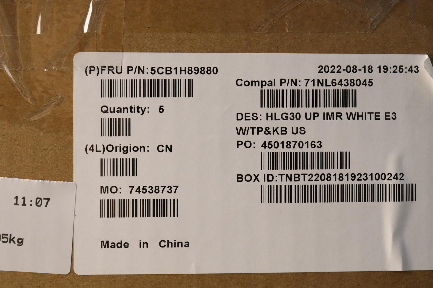 Lenovo Cover Uppercaseasmeng C82S9 E3 - 5CB1H89880
