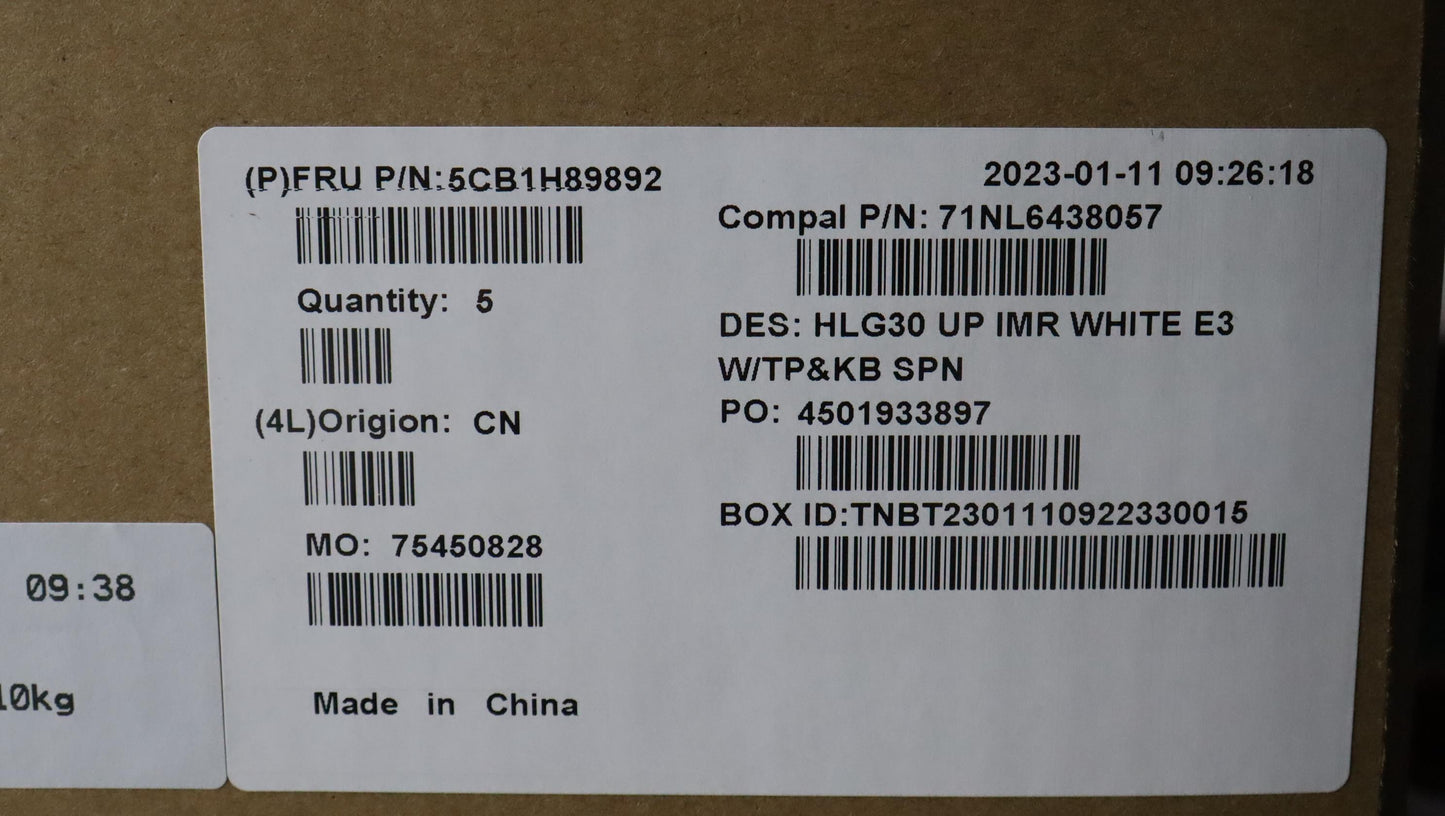 Lenovo Cover Uppercaseasmspa C82S9 E3 - 5CB1H89892