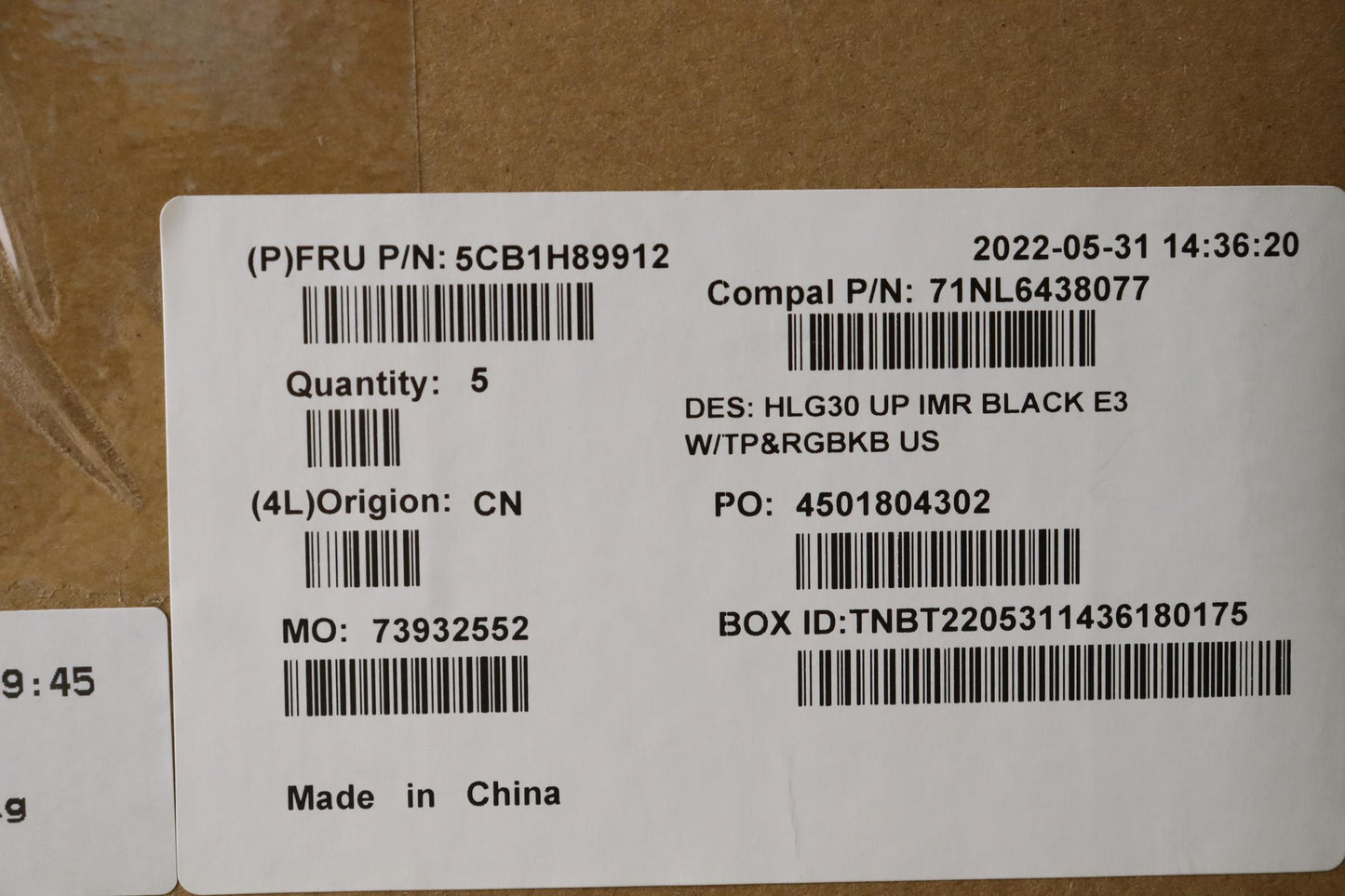 Lenovo Cover Uppercaseasmeng C82S9Rgb - 5CB1H89912
