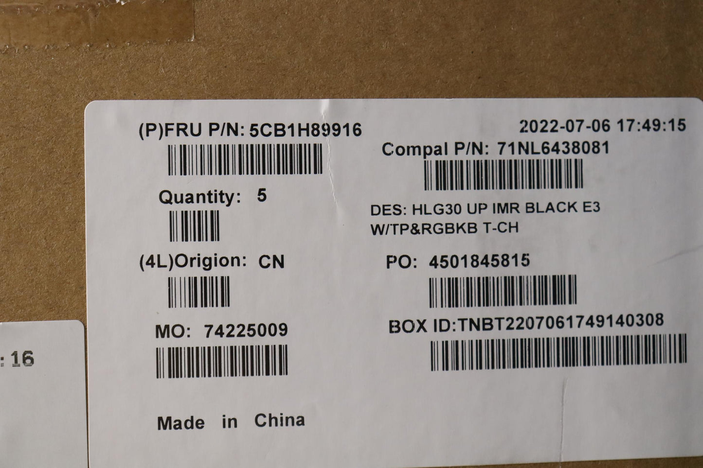 Lenovo Cover Uppercaseasmtc C82S9Rgb - 5CB1H89916